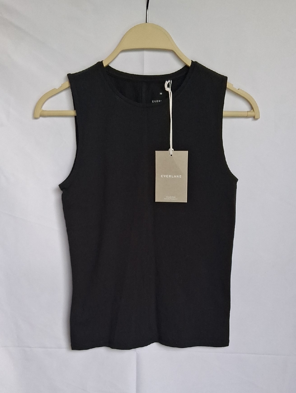 Everlane The Supima Cotton Stretch Tank Black XS